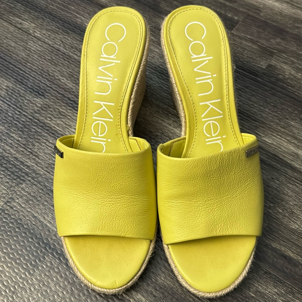 Calvin Klein wedge Espadrille sandals